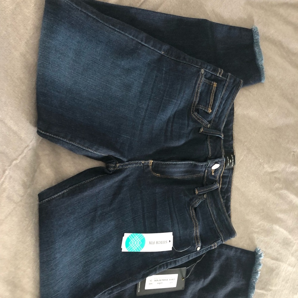 Just Black Brooks High Rise Frayed Hem Skinny Jean